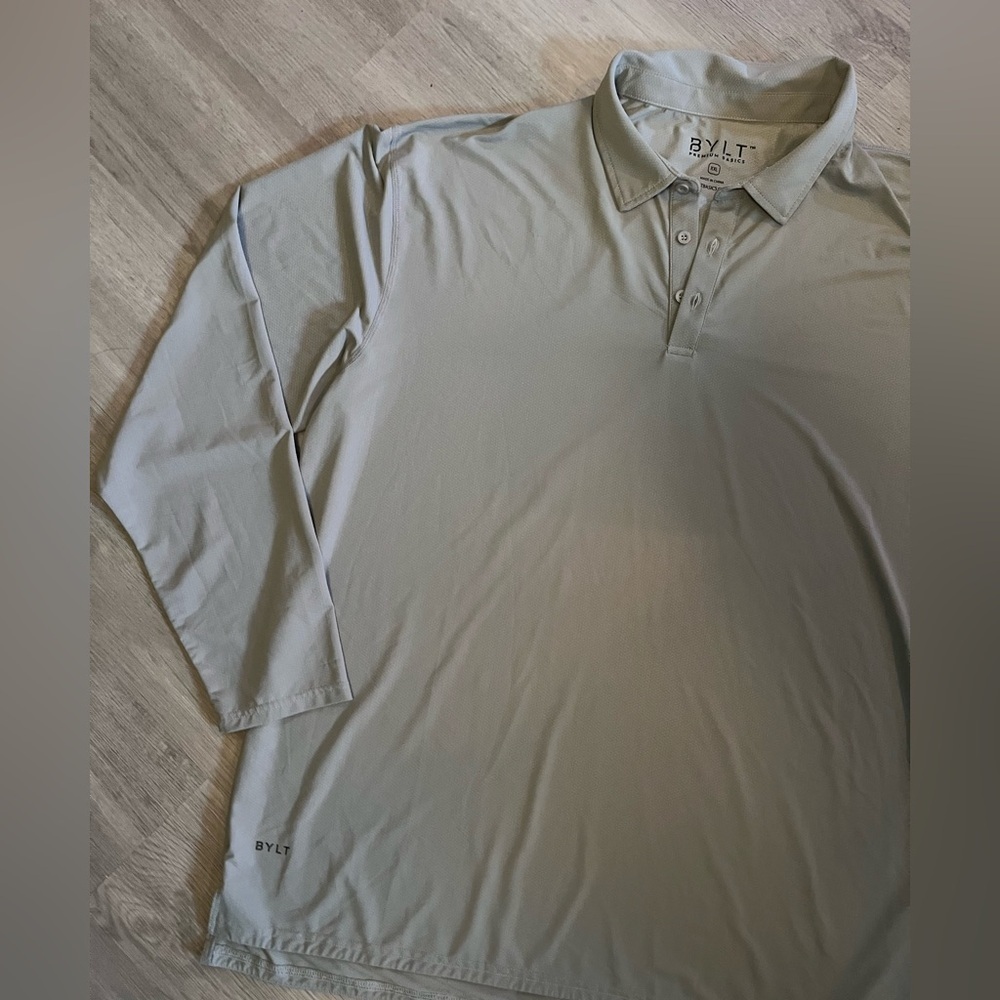 BYLT Basics Long Sleeve Performance Polo - Picture 2 of 7